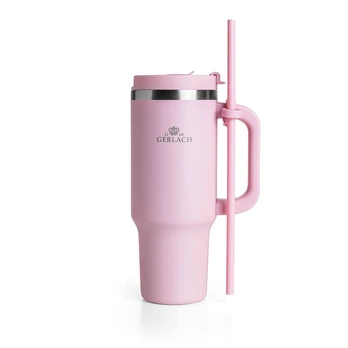 Terminis puodelis Gerlach SMART, 0,9 l, rožinis