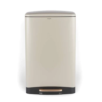 Salter BW14806 Pebble 50L Pedal Bin, Beige