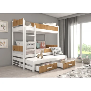 Trijų aukštų dviaukštė lova QUEEN 200x90