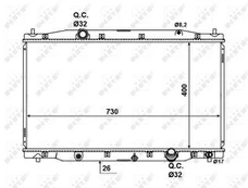 Variklio radiatorius NRF NRF 58457