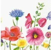 Serviet Duni Flowy Meadow 33 x 33 cm 3-lags Floret,50 stk/pk