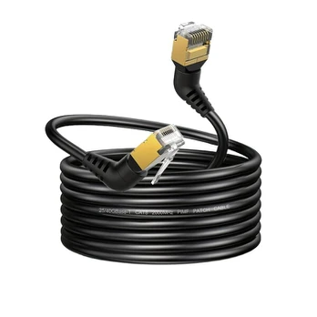 360° besisukantis CAT8 eterneto kabelis, 1.5m/5ft