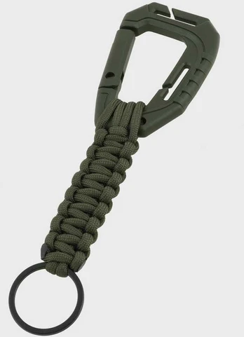 Mil-Tec raktų pakabukas su MOLLE karabinu, alyvuoginis