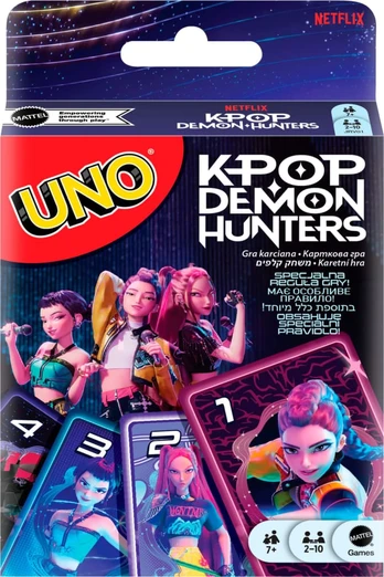 Mattel UNO kortos KPOP Demon Hunters