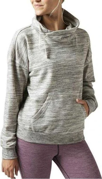 Reebok Džemperis El Marble Cowl Neck Pilkas Heather BK5189