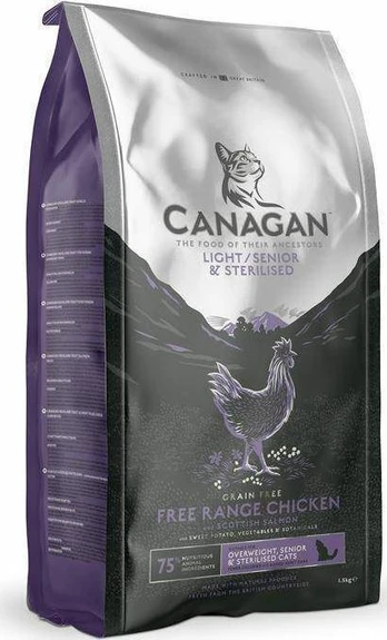 Canagan CANAGAN Cat 1,5kg LIGHT/SENIOR & STERILISED /4