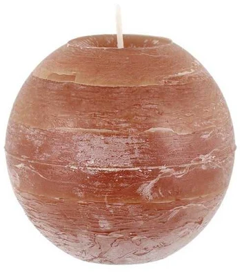 Fanni K Ball candle Rustic 12 cm cashew