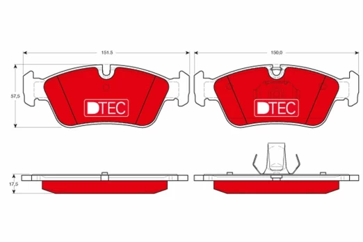 TRW GDB1348DTE Brake pad set