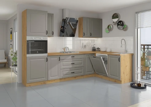 Kampinis virtuvės komplektas STILO 170x285m.