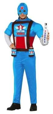 Kapitonas Vodka Juokingas Raumenų Superherojus Kostiumas Vyrams
