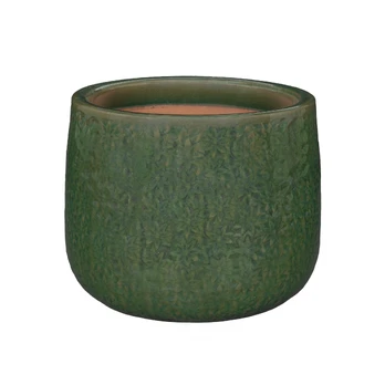 Vazonas Domoletti GG.6697.022, keramika/molis, Ø 22 cm, žalias