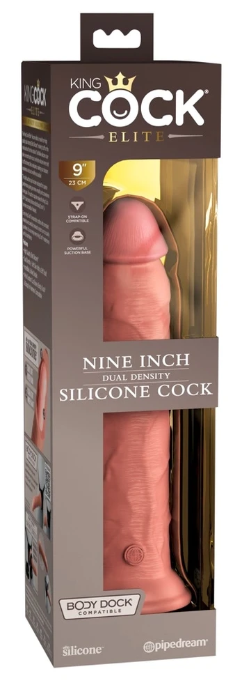 KING COCK ELITE - REALISTIC SILICONE DILDO 23 CM