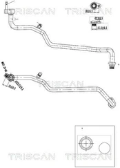 Aukšto/žemo slėgio linija, oro kondicionavimas TRISCAN 9010 16006
