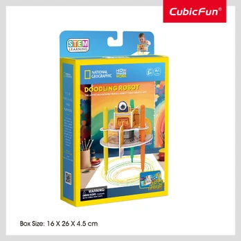 CUBIC FUN National Geographic 3D-palapeli "Piešiantis Robotas"