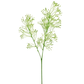 Dirbtinė žalumynų šakelė, 55 cm : Spalva - Balta