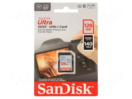 Memory card | Ultra | SDXC | R: 140MB/s | Class 10 UHS U1 | 128GB
