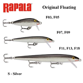 Vobleris Rapala Original Floating S - Silver 3 cm