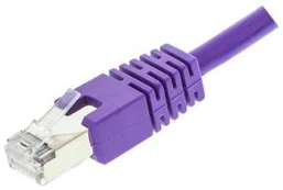 Deltaco F/UTP Cat6 patch cable 15m, violetinė