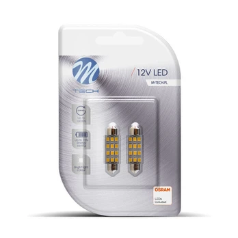 LED kemputė M-Tech L030W - C5W SMD2835, 2 vnt.
