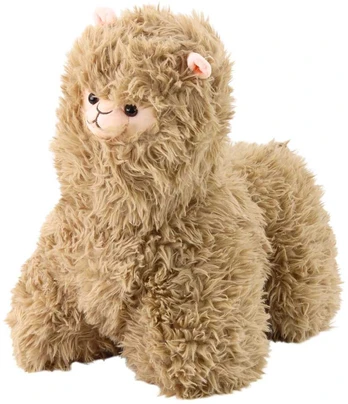 Pliušinis žaislas Lama, 40 x 40 cm, smėlio sp.