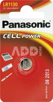 Elementai PANASONIC MICRO ALKALINE, LR1130/1B, V10GA, 1 vnt