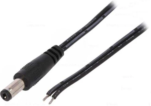 Conexpro DC power connector with cable, male, 25cm