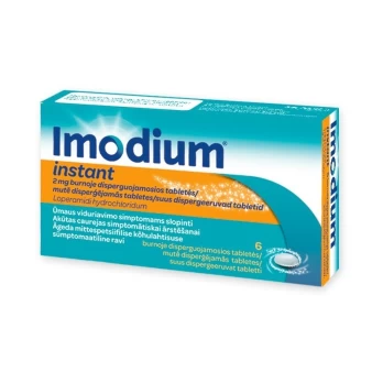 IMODIUM INSTANT 2 mg burnoje disperguojamos tabletės N6