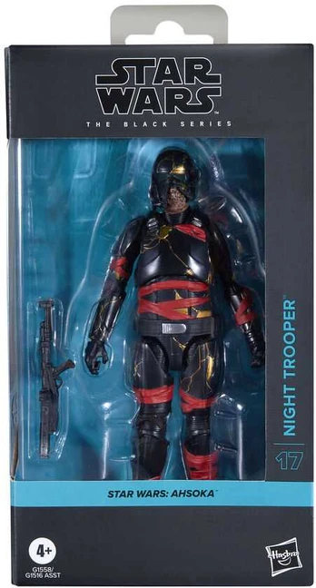 Hasbro Star Wars Ahsoka Night Trooper figure 15cm