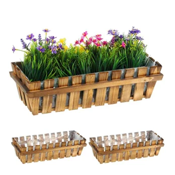 Kodustaar Gėlių dėžė, 12x45x19.5 cm, Natūrali