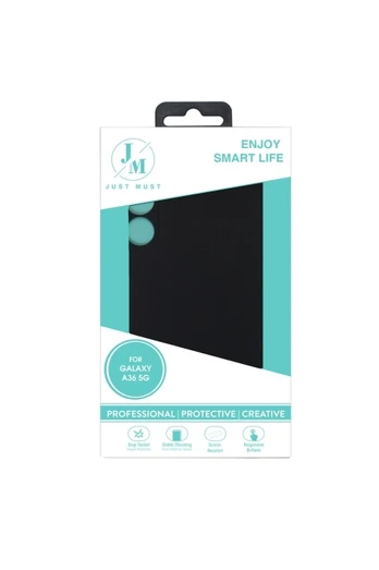 JM REGULAR DEFENSE SILICONE for Galaxy A36, Black