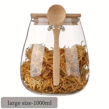 stiklinis maisto indelis, 1000 ml