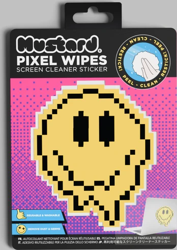 Mustard - Happy Face Pixel Wipes