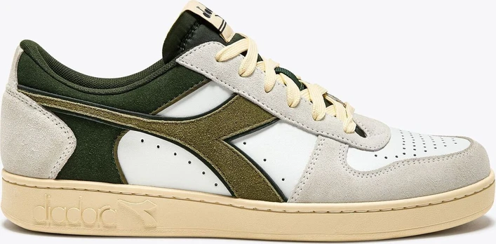 DIADORA Magic Basket Low Suede Leather White/Kombu Green - 40