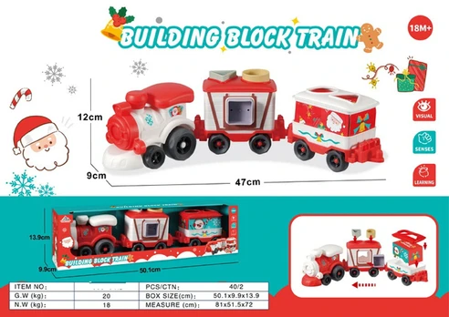 Christmas Train + Wagons Set
