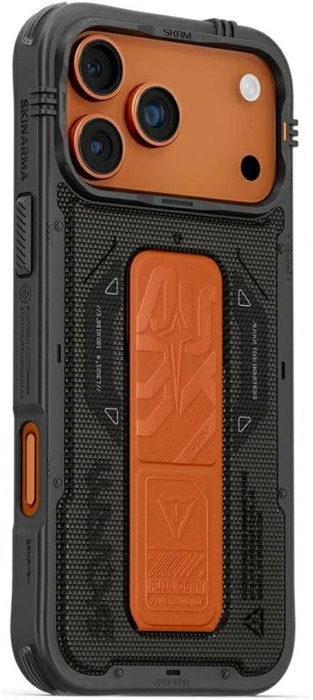 Dėklas Skinarma Phantom do iPhone 17 Pro Max Magnetic Charging + Grip Stand oliwkowy