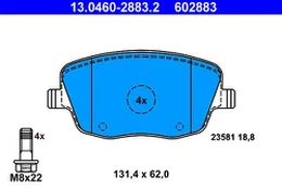 ATE 13.0460-2883.2 Brake pad set