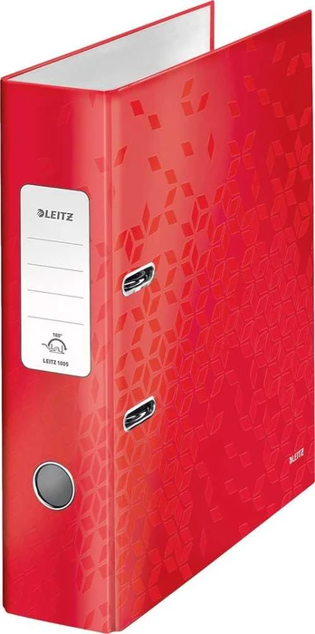 Leitz 180 Wow Binder A4/80mm raudona –