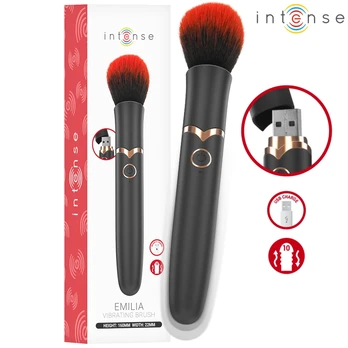 INTENSE Emilia Heated Vibrating Brush 16 cm - 10 Modes, USB Rechargeable