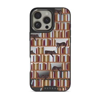 Ex Libris - iPhone 16 Pro Case, Elite Mirror Dark (MagSafe) / Gunmetal