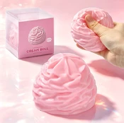 Squishy cream roll vazelininis antistresinis minkomas žaislas kaina
