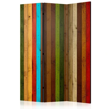 Artgeist Pertvara - Wooden rainbow [Room Dividers]