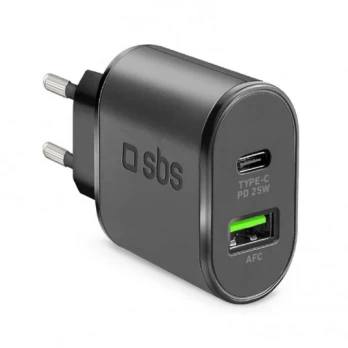 Kelioninis adapteris USB Type C PD 25W + USB