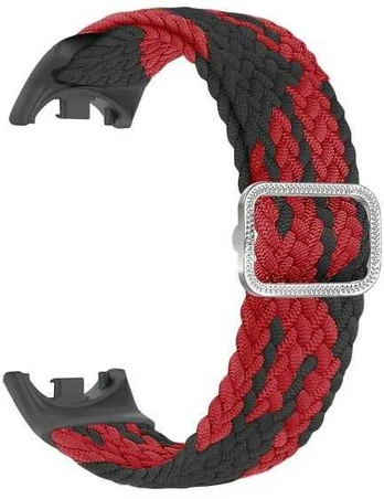 Beline dirželis Mi Band 8 Nylon juoda-raudona/juodas-red