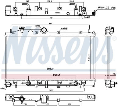 Variklio radiatorius NISSENS NIS 67720