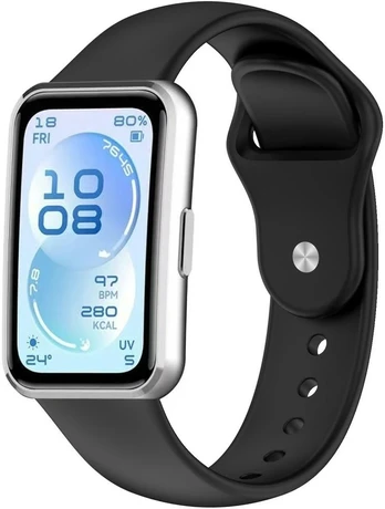 Strap Beline Reverse Buckle Strap for Huawei Band 11 juodos spalvos