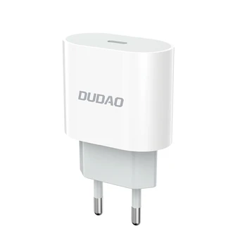 Dudao 20W USB-C sieninis įkroviklis – baltas