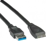 Kabelis USB Roline USB-A - micro-B 0.8 m Juodas (11.02.8872)