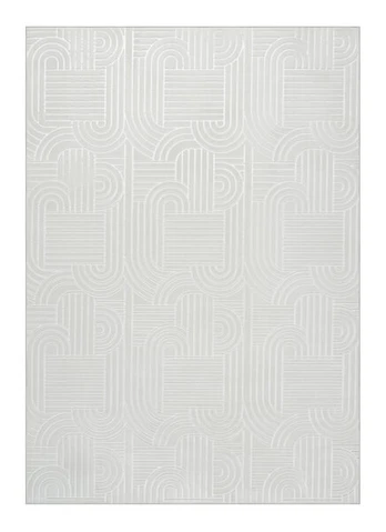 Kilimas Calma 125, 160x220 cm, baltas
