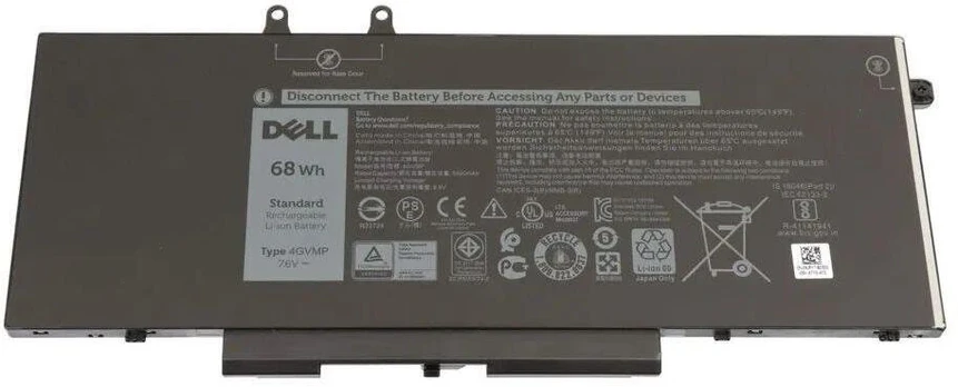 Dell 68Wh Lithium-Ion laptop battery, 4-cell