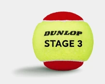 Teniso kamuol. DUNLOP STAGE 3 RED 12-box ITF kaina